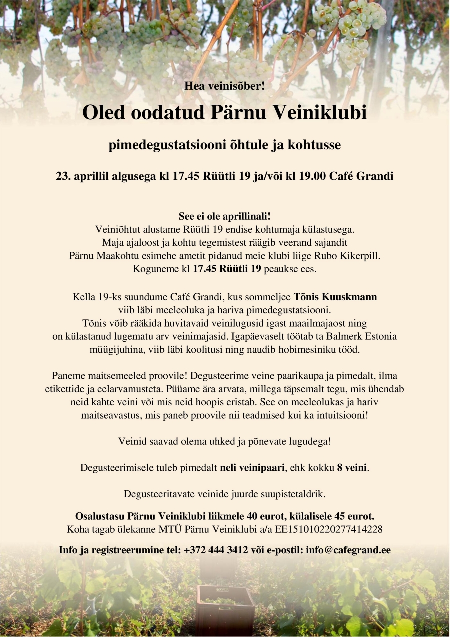 pimedegustatsioon ja kohus parnu veiniklubi oht 23 04 2026